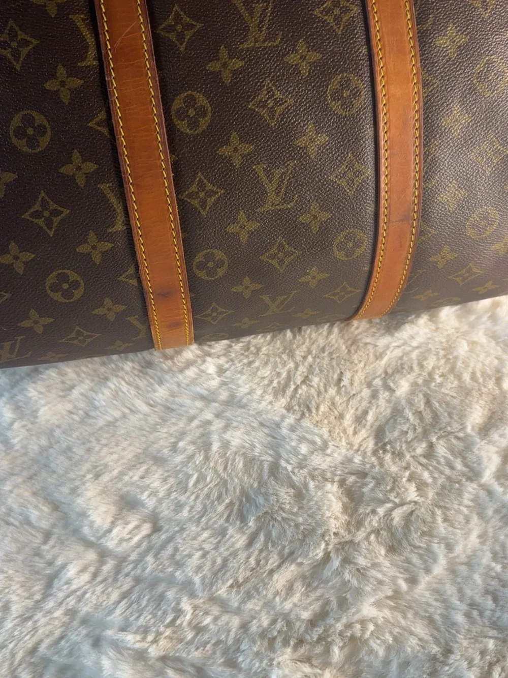 Louis Vuitton Monogram Canvas Duffel Bag in Brown and Tan